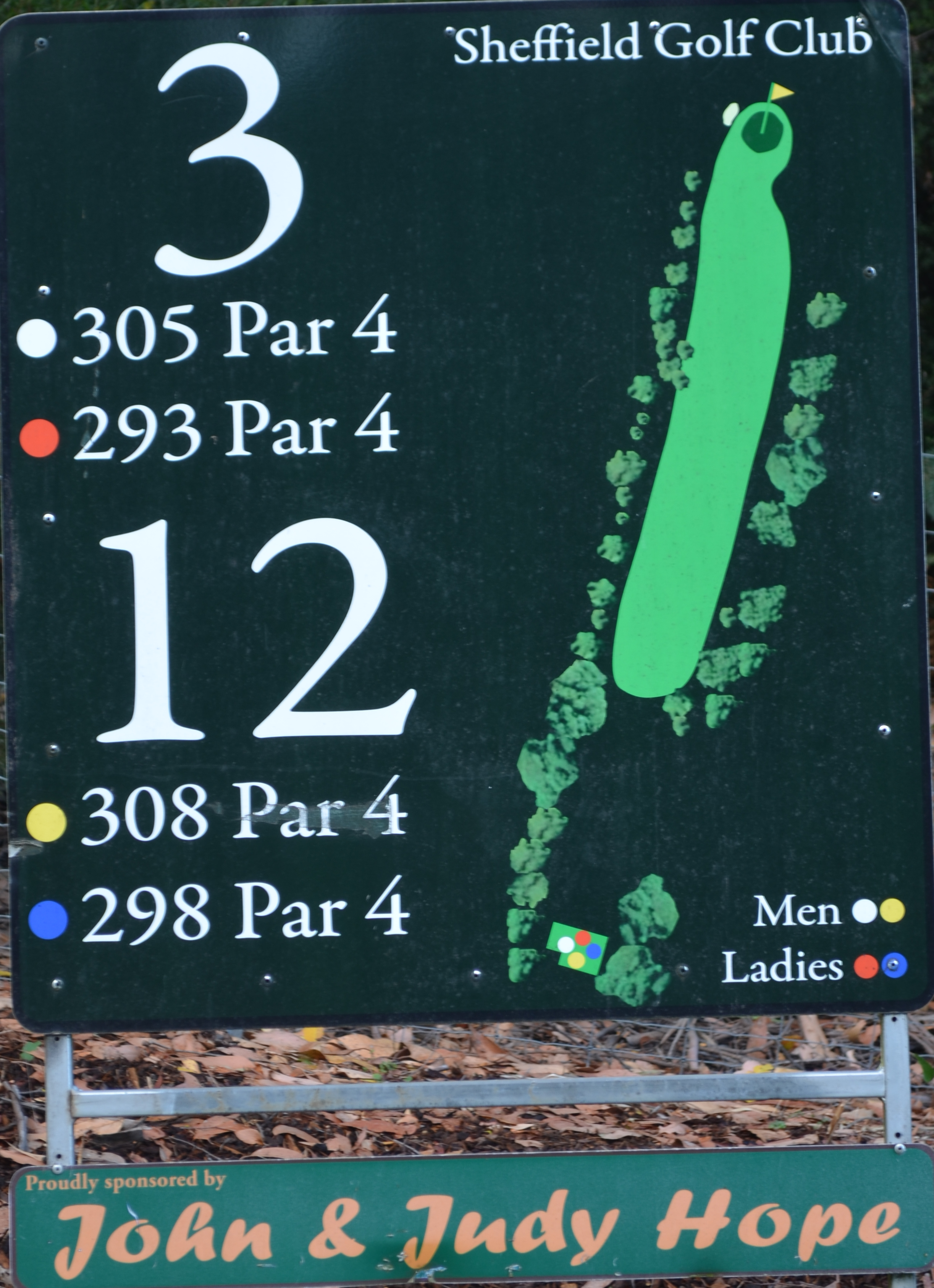 Third Tee Bed Sign