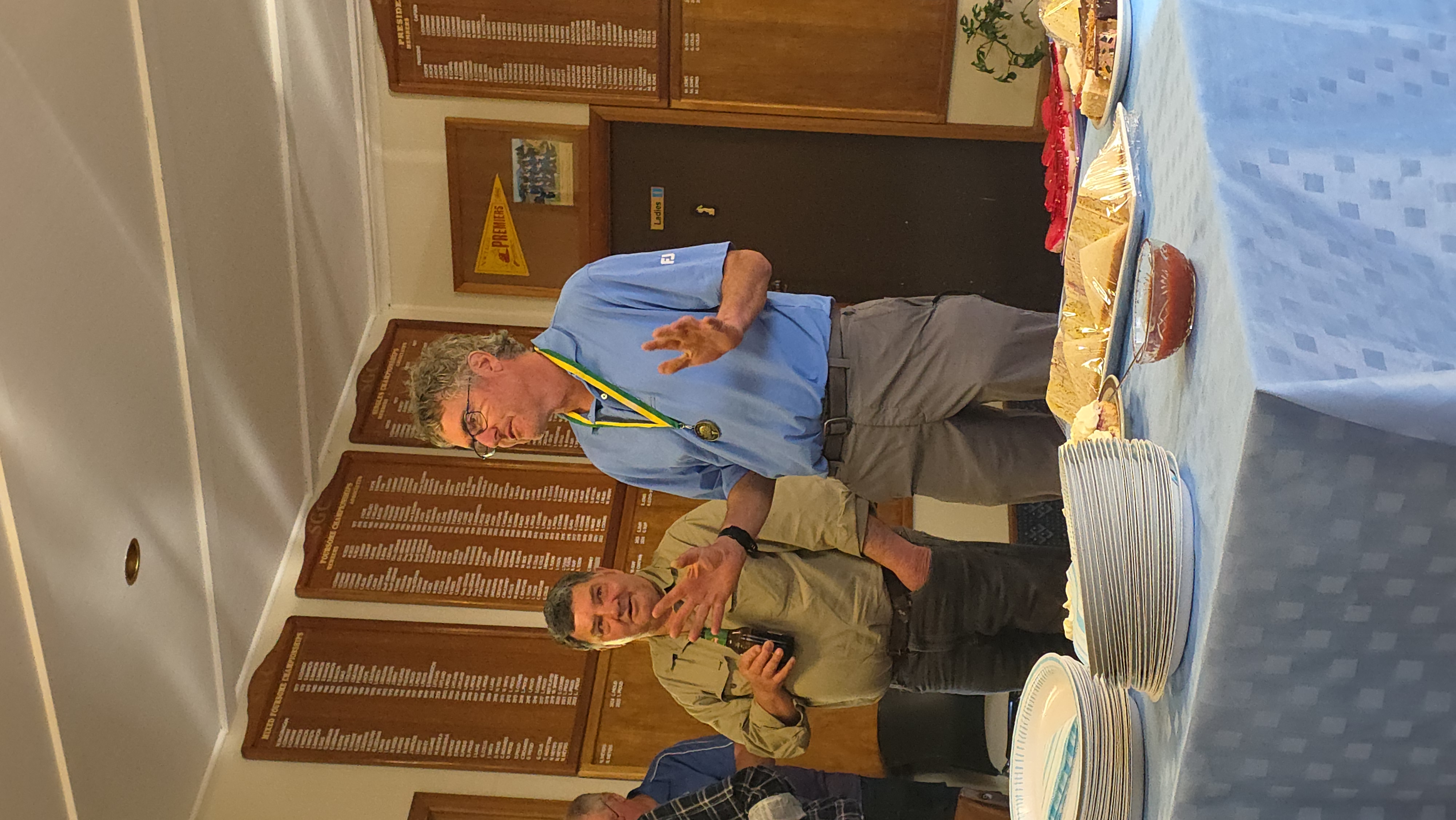 Owen Von Stieglitz presented the AB Medal (Pennant Team Award) to Noel Meyers.